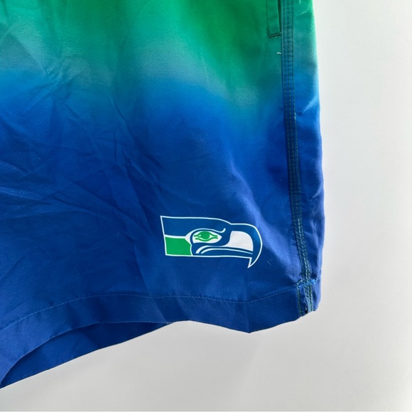 NFL Team Apparel Seattle Seahawks Swim Trunks - Picture 6 of 7